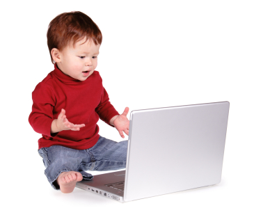 Baby on Laptop