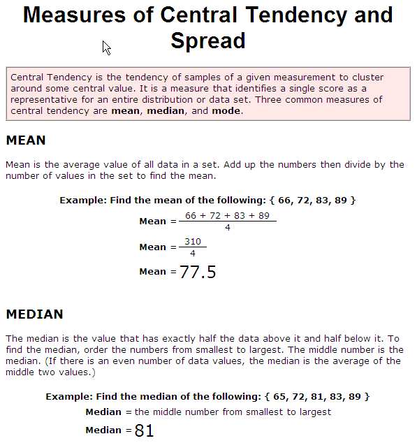 Central Tendency1