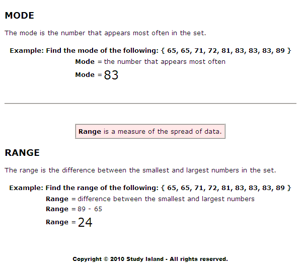 Central Tendency 2