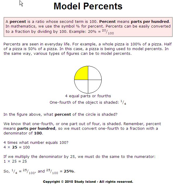 Model Percents