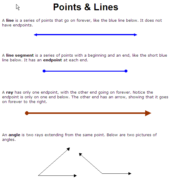 points and lines