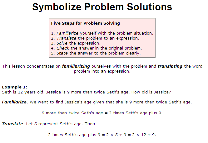 Problem Solution